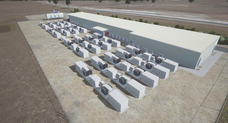 호주 퀸즈랜드주 150MWh 규모 ESS 프로젝트 조감도.