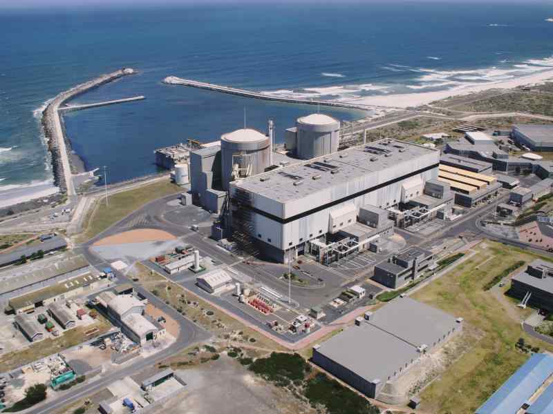 남아공 전력공사 에스콤이(ESKOM) 소유한 쿠벅 원전 전경.